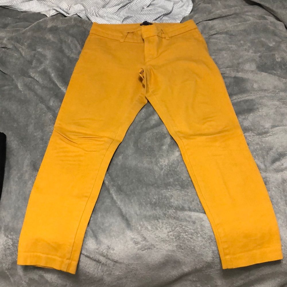 Yellow mustard jeans